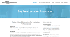 Desktop Screenshot of bayarealactation.org